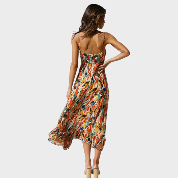 Milou | Midi dress with straps