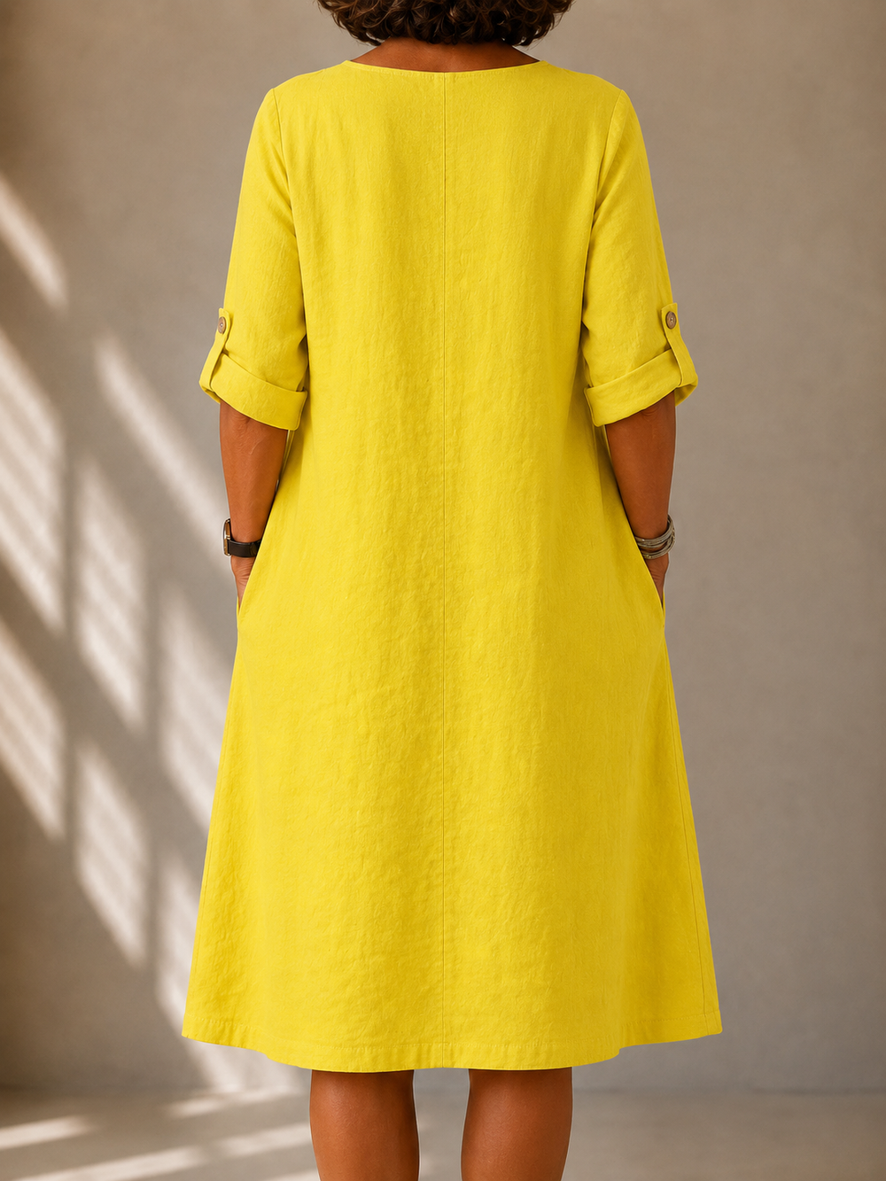 Margaret | White Breezy Summer Dress — view 2