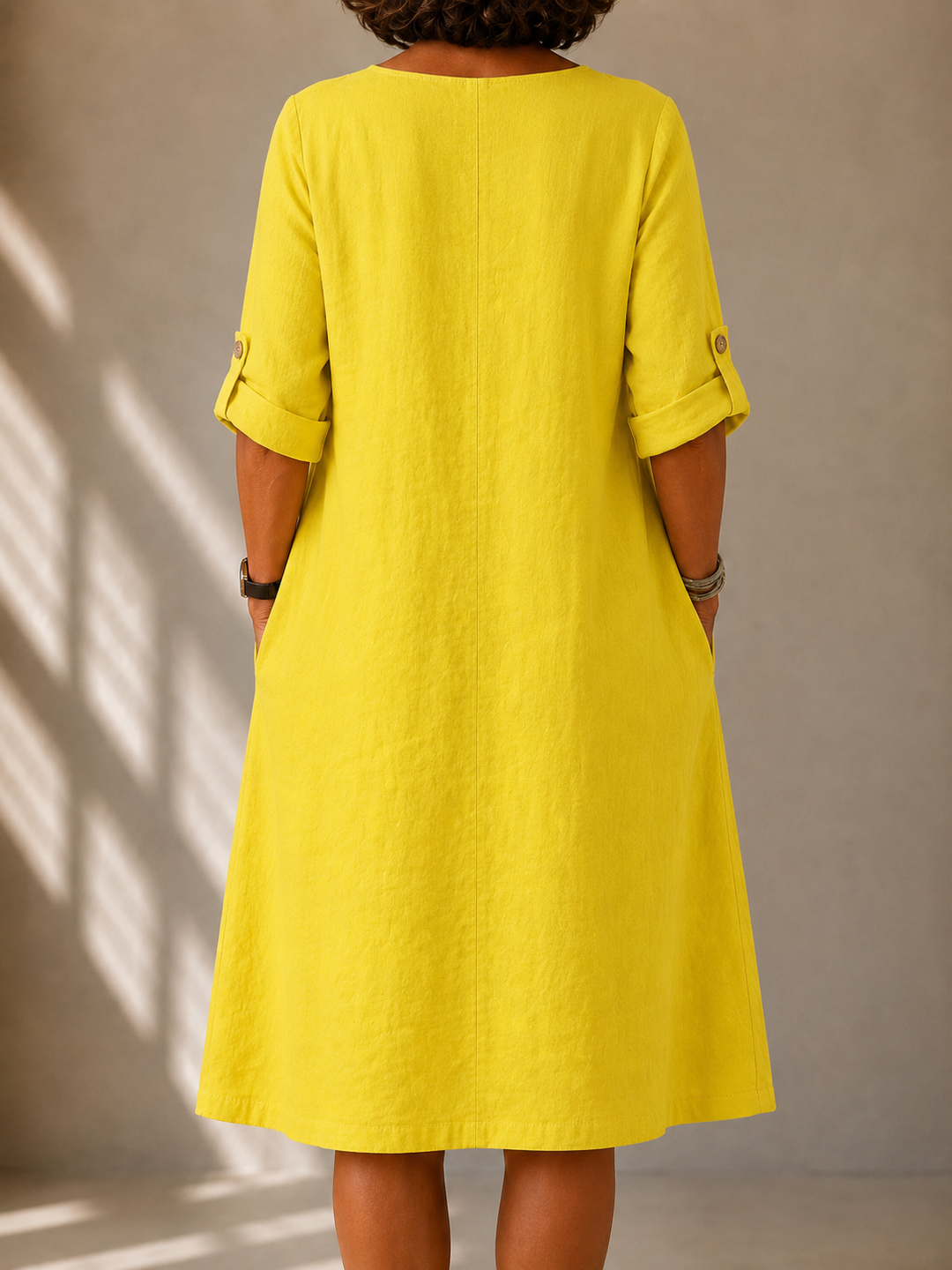 Margaret | White Breezy Summer Dress — view 2