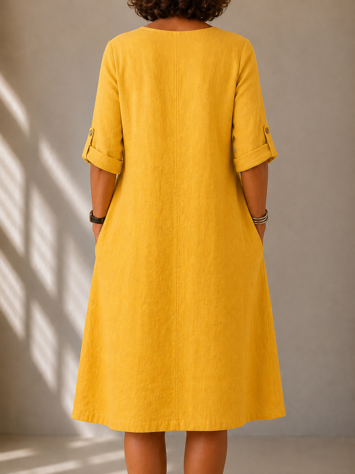 Vivian | Lavender Flowing Summer Dress — view 2