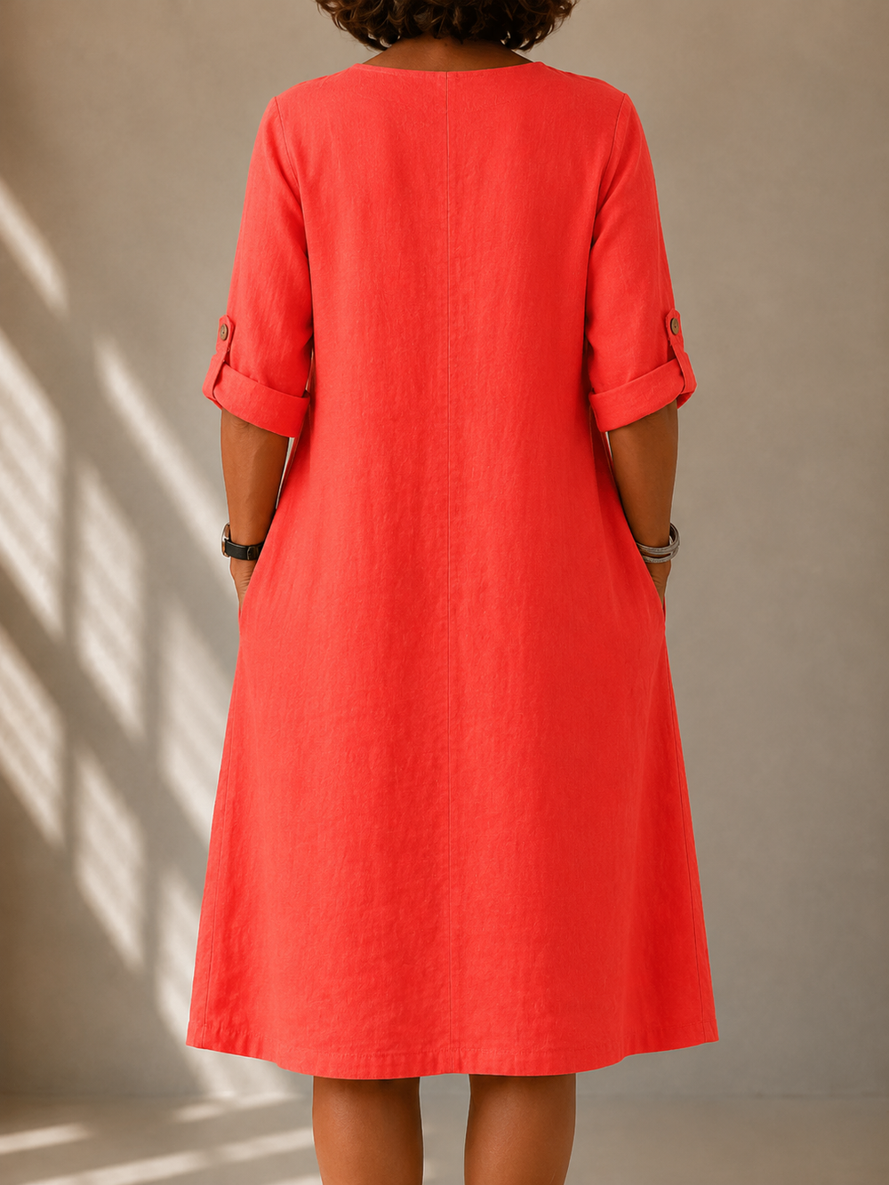 Marjorie | Soft Pink Elegant Dress — view 2