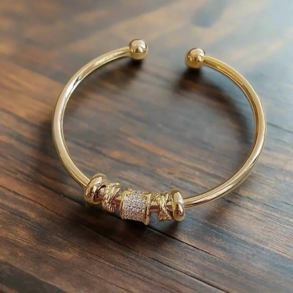 Lael | Adjustable Bracelet with Gold-Tone Charms