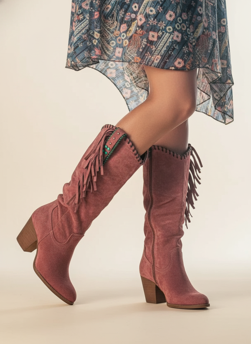 Zoey | Nude Block Comfort Boots