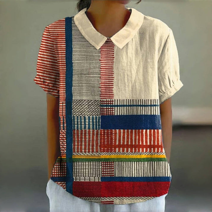 Clara | Colourful Striped Shirt — view 2
