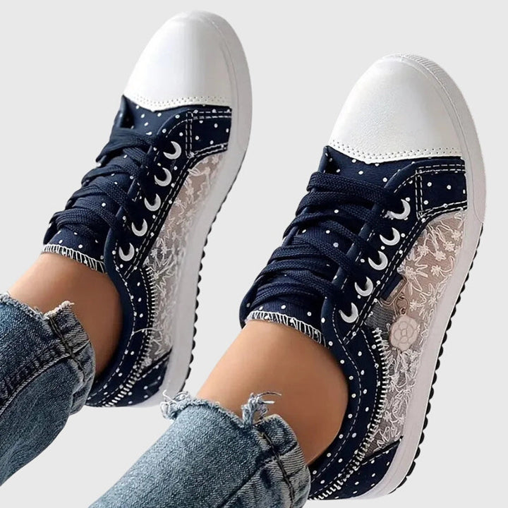 Elena | Camel Low Comfort Sneakers — view 10