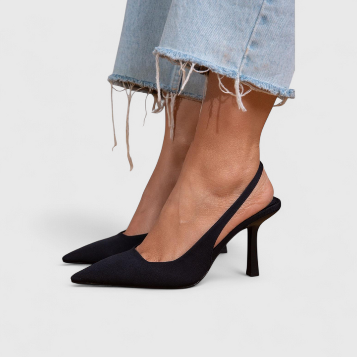 Carolyn | Black Comfort Pumps