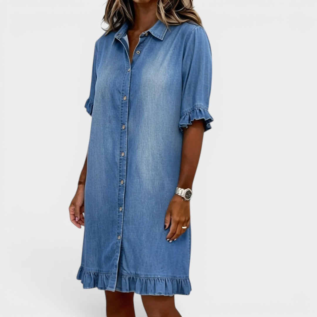 Camille | Elegant Denim Dress