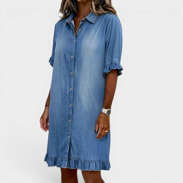 Camille | Elegant Denim Dress