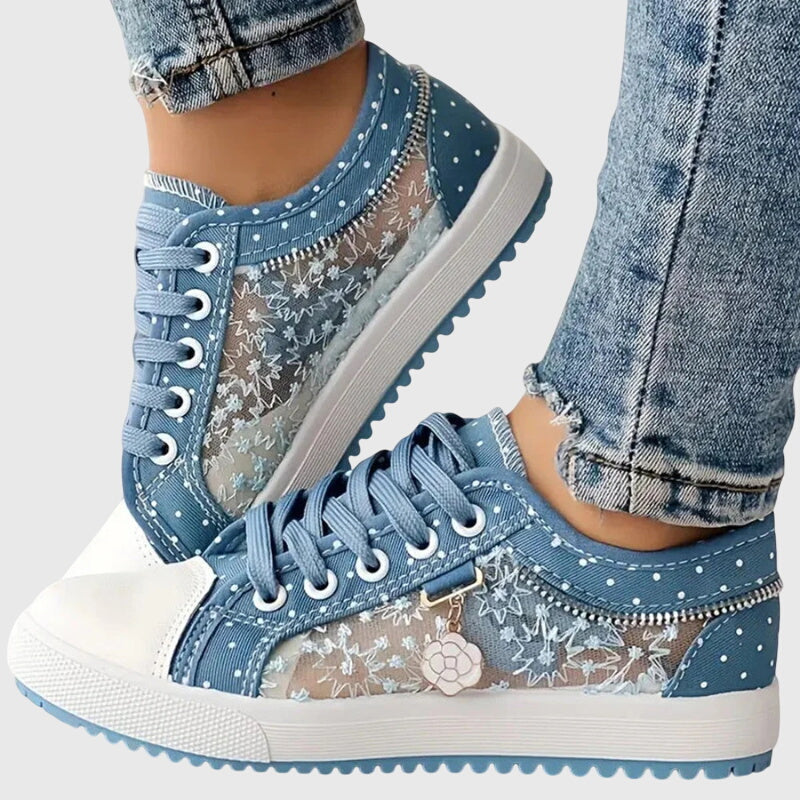 Elena | Camel Low Comfort Sneakers