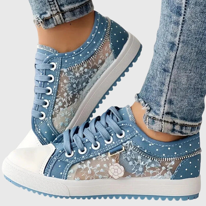 Elena | Camel Low Comfort Sneakers