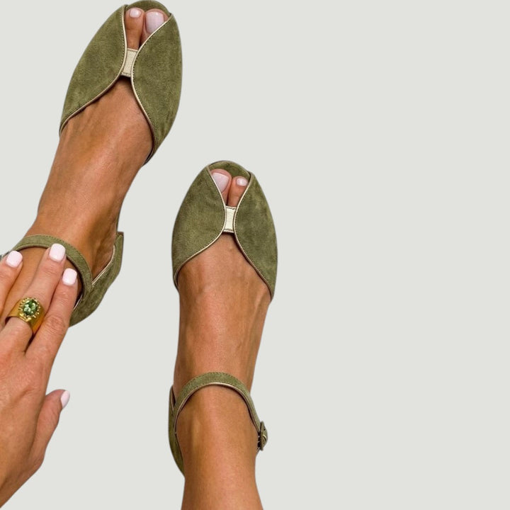 Olivia | Sage Green Sandals