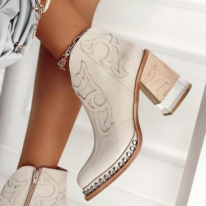 Bella | White Platform Comfort Boots — view 5