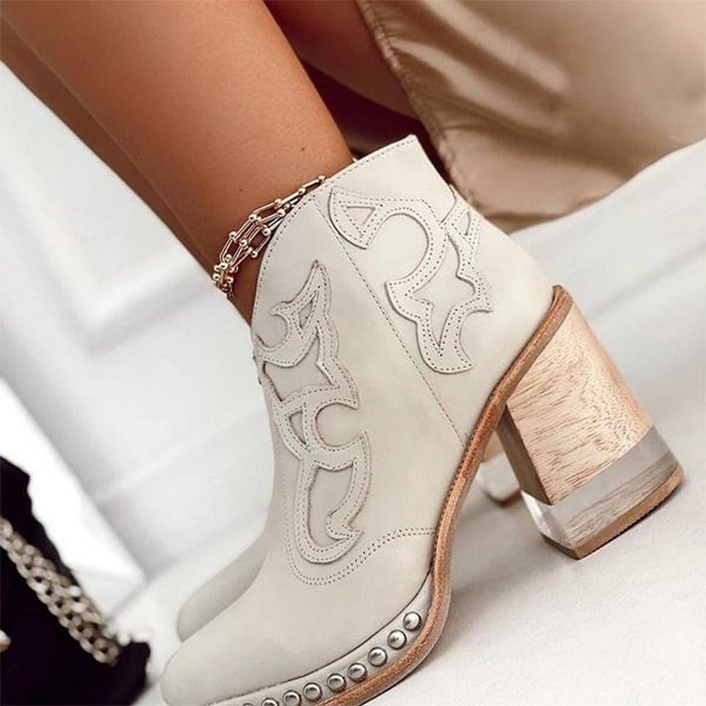 Bella | White Platform Comfort Boots — view 7