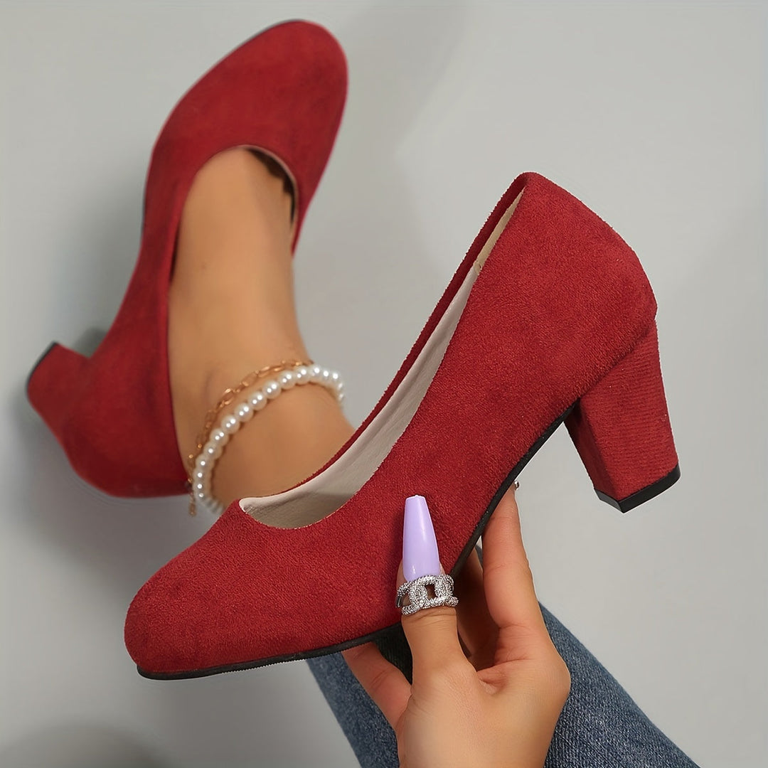 Vayda | Tan Soft Comfort Heels — view 8