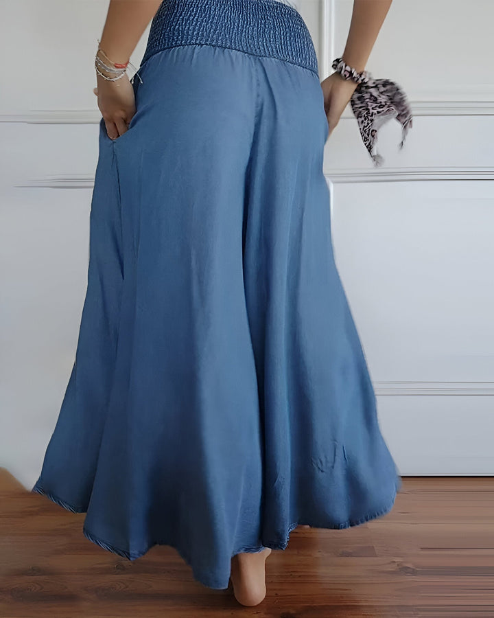 Lorraine | Print Comfortable pants with elastic waist — view 4