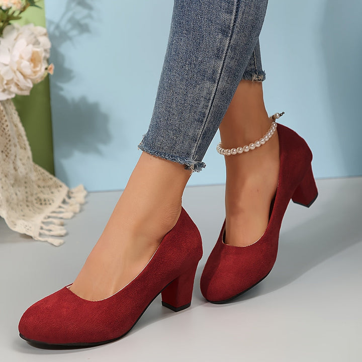 Vayda | Tan Soft Comfort Heels — view 12