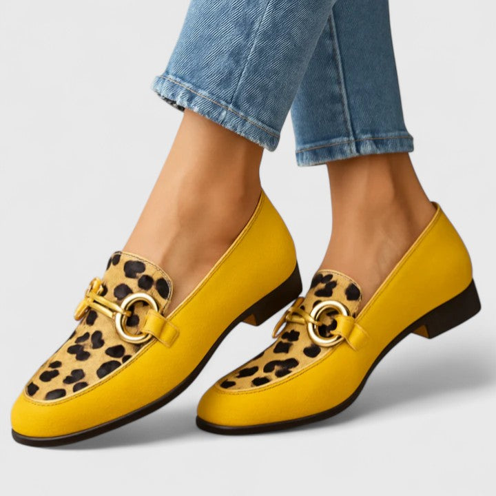 Mheiko | Gold Relaxed Fit Loafers