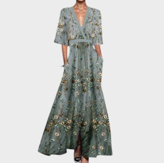 Emmily | V-Neck Floral Dress