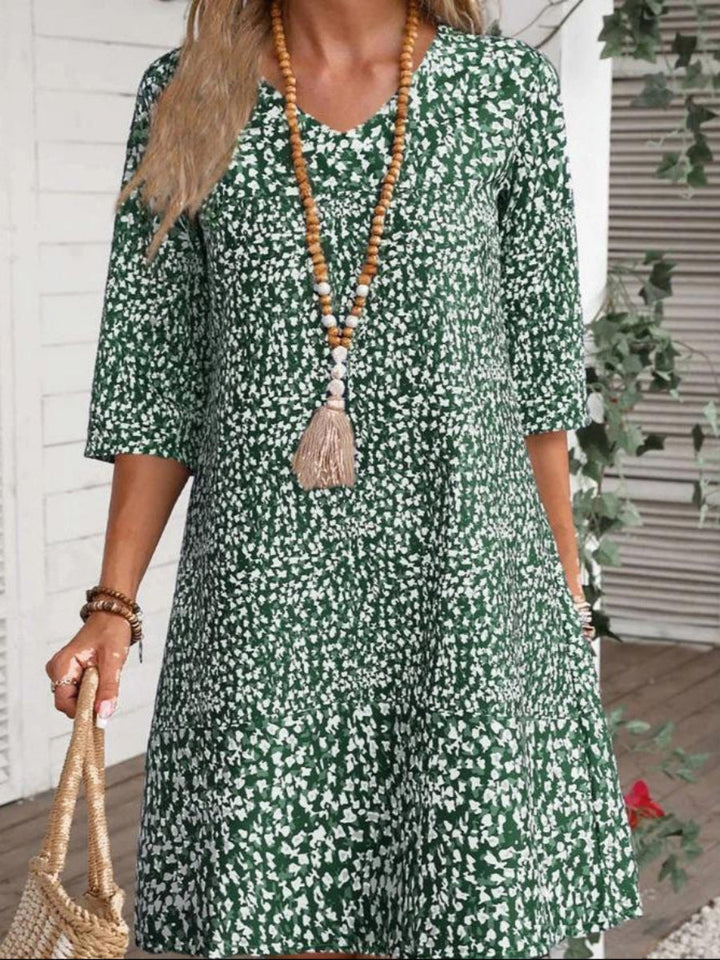 Annabelle | Boho Bloom Mini Dress — view 3