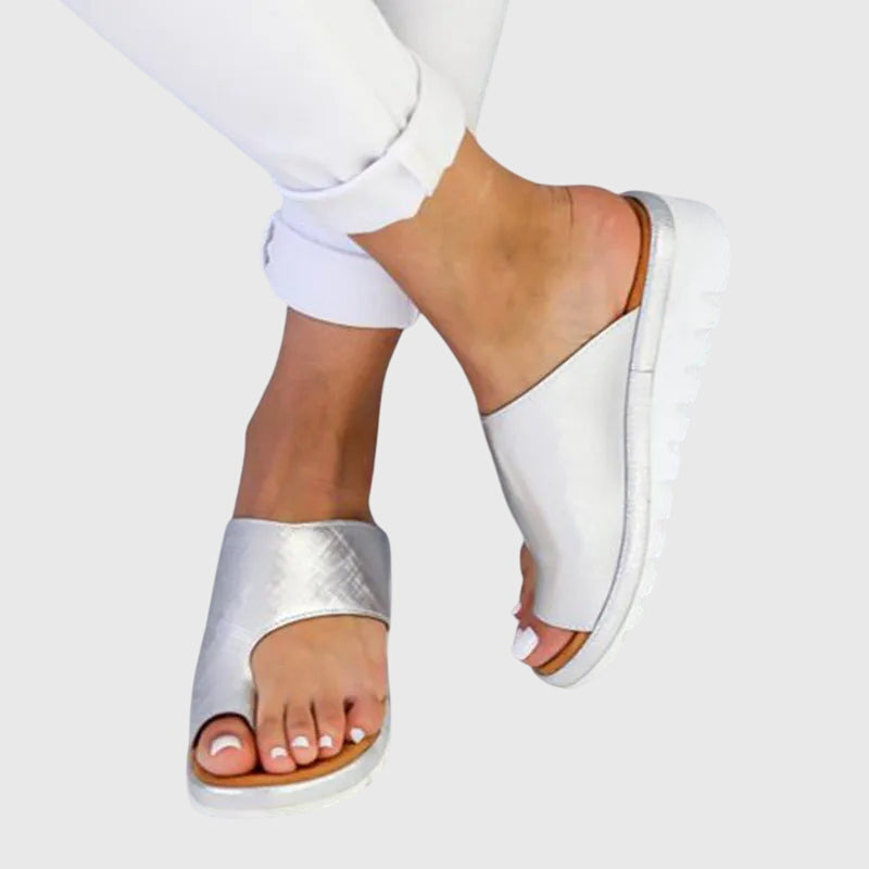 Lizzie | Black Low Wedge Comfort Sandals — view 2