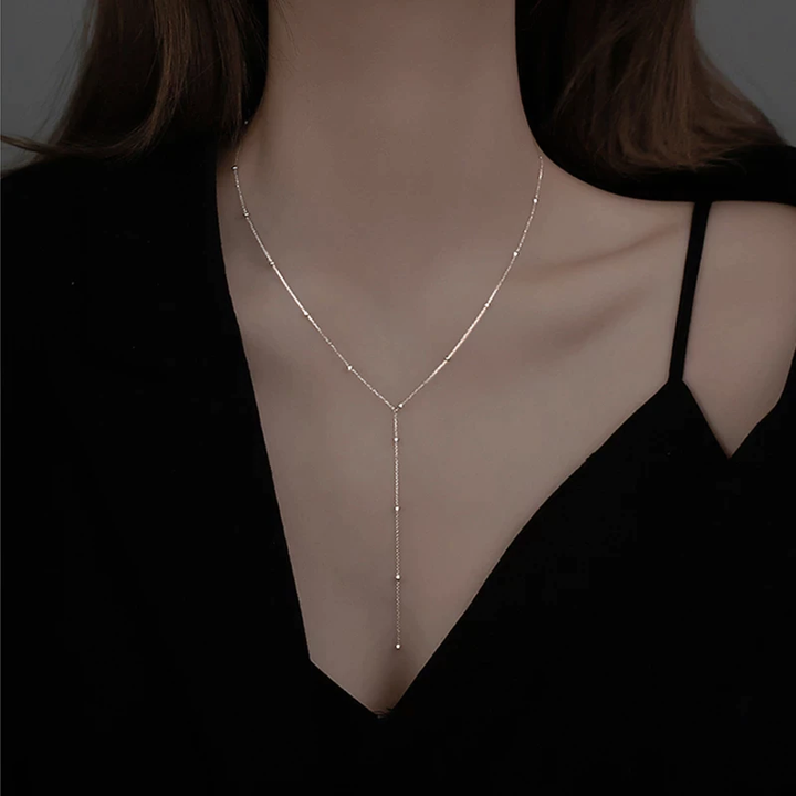 Sylvie | Collarbone Necklace with Tassels