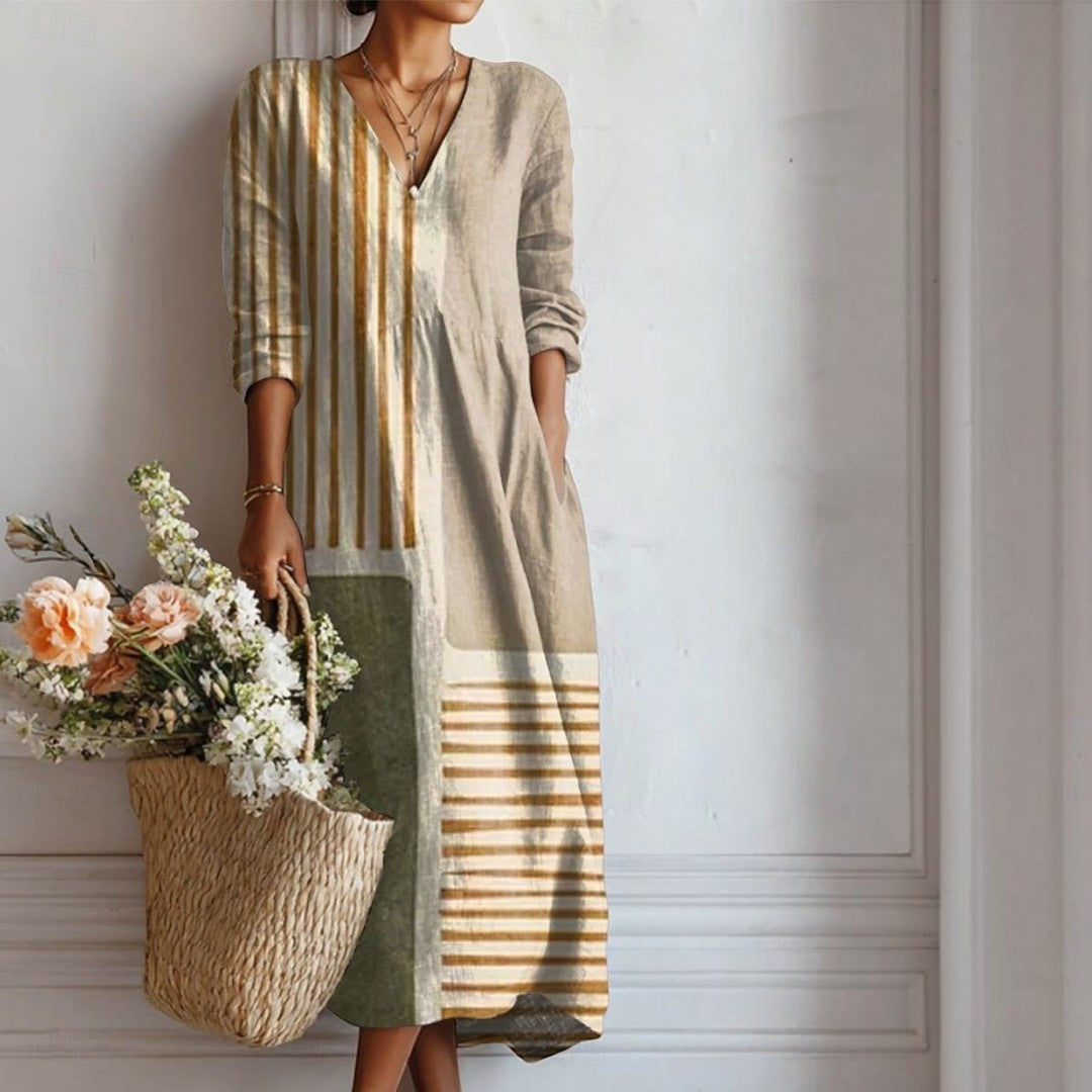 Dorothea | Dusty Blue Tiered Boho Midi Dress