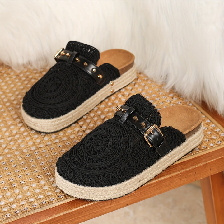 Olivia | Platform Cushioned Sandals — view 3