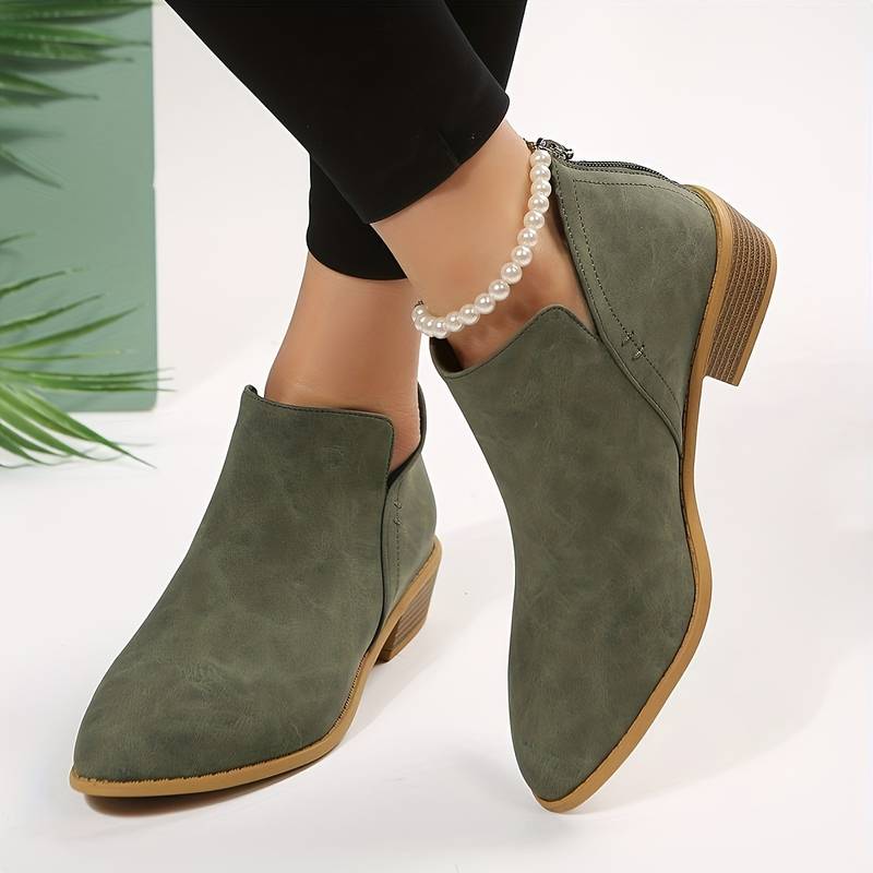 Beatrix | Black Strappy Heeled Boots