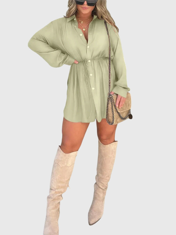 Nova | Terracotta Elegant Midi Romper Dress — view 10
