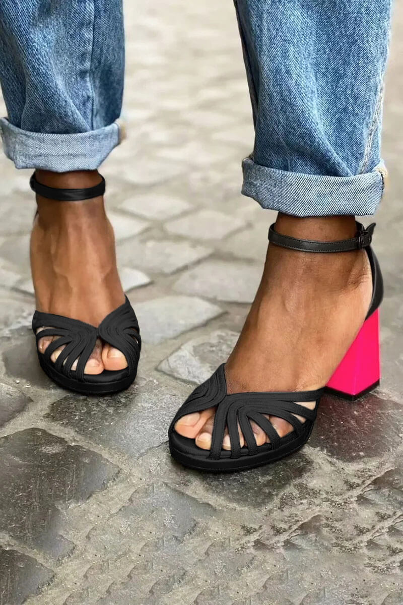 Valentina | Bicolored All Day Comfort Heels
