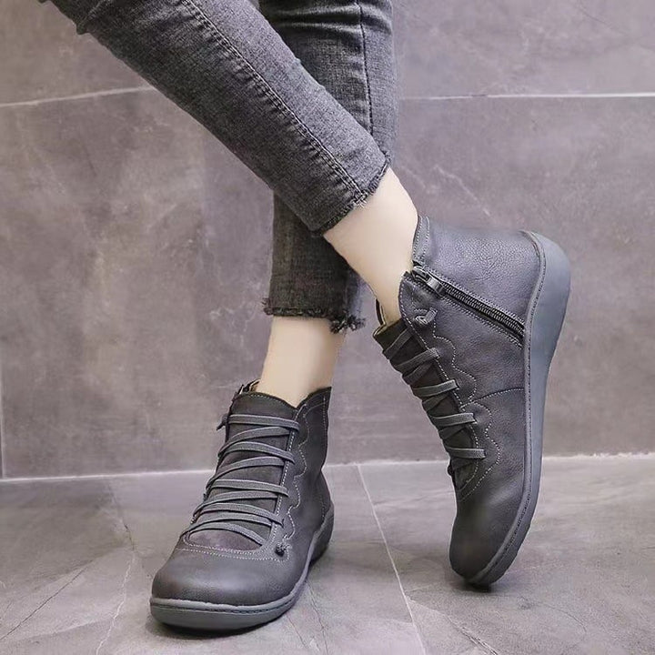 Missy | Black Square Toe Comfort Boots — view 7