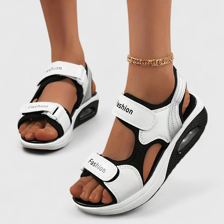 Rhea | Brown Low Comfort Sandals — view 4