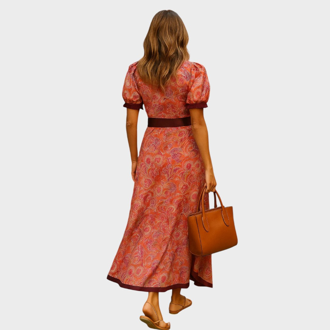 Sylvie | Long Dress with Bell Sleeves