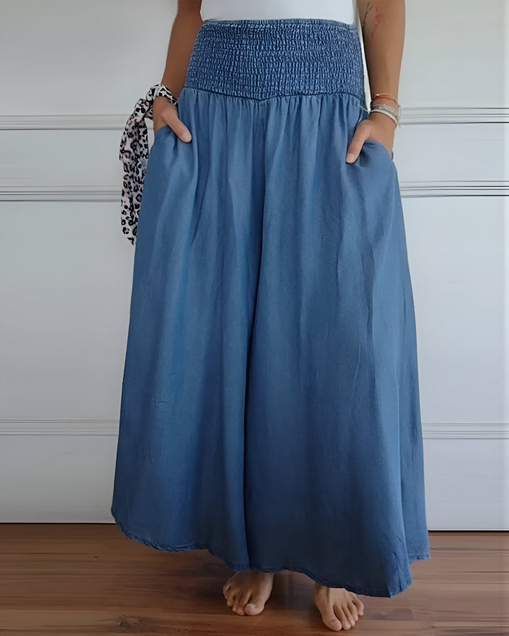 Lorraine | Print Comfortable pants with elastic waist