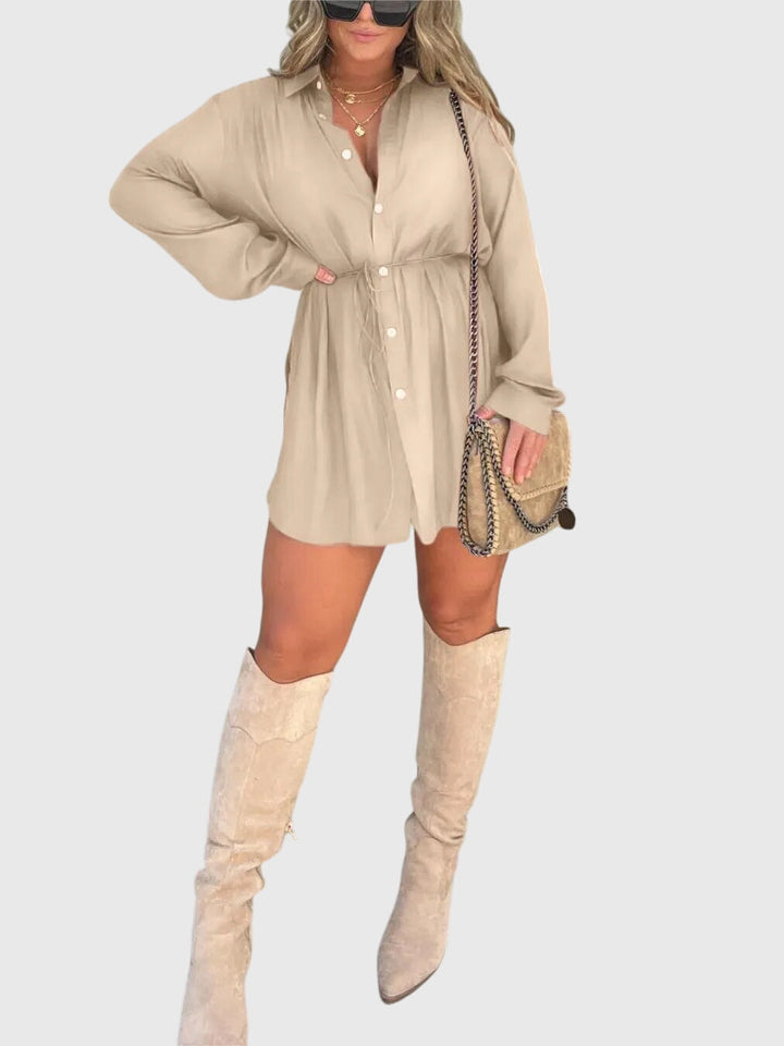Nova | Terracotta Elegant Midi Romper Dress — view 9