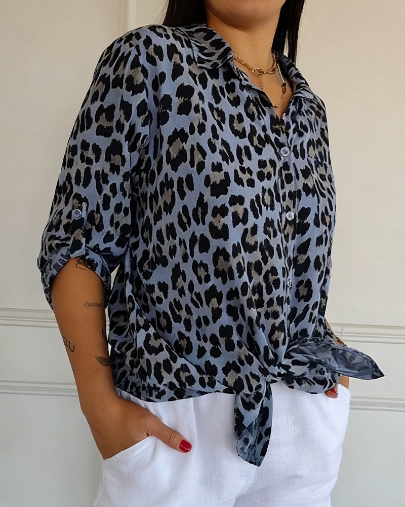 Susan | Leopard Print Blouse — view 10