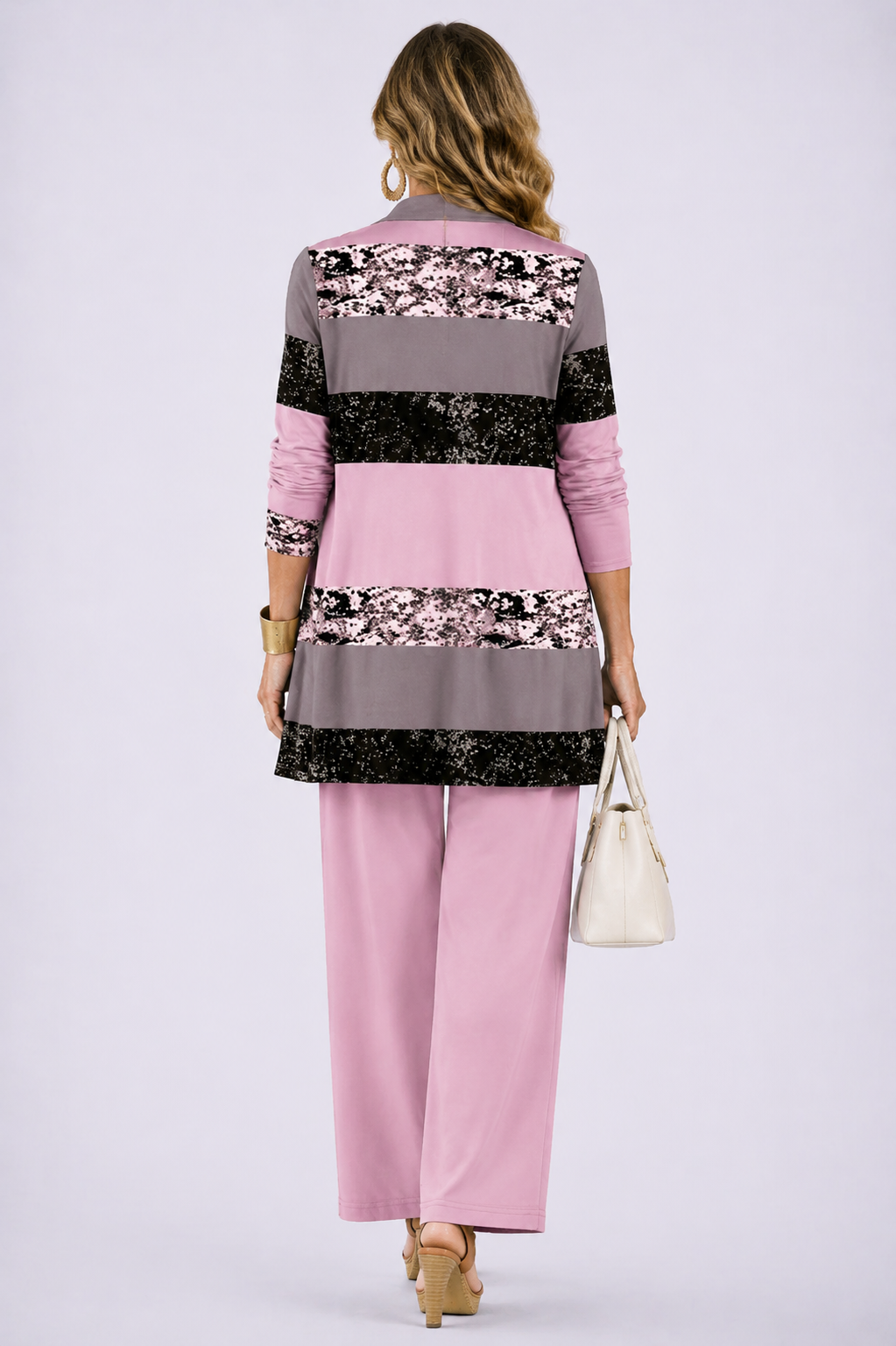 Patricia | Black Floral Trouser Relaxed Set — view 2