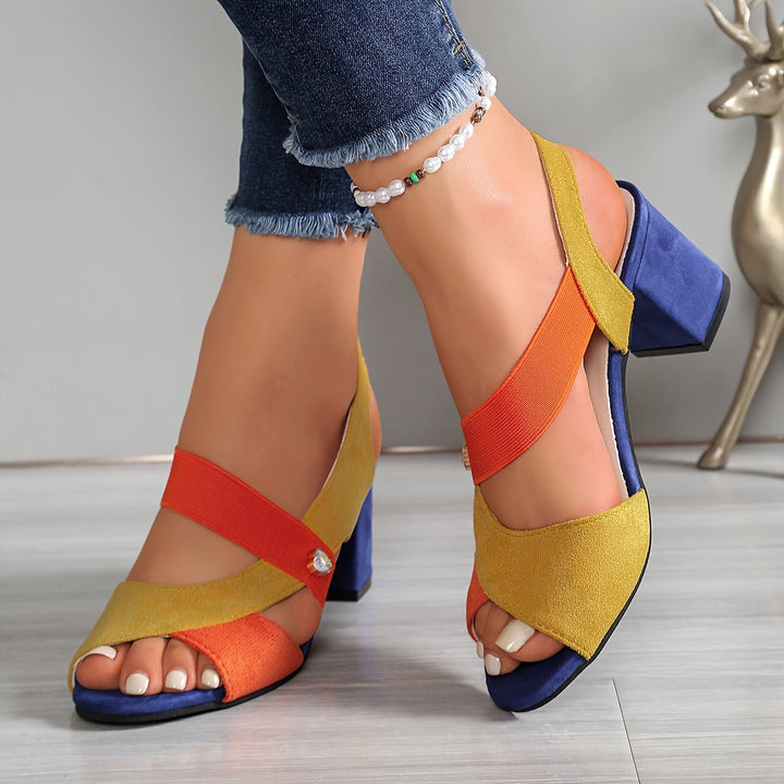 Lucia | Block Heel Cushioned Heels — view 3
