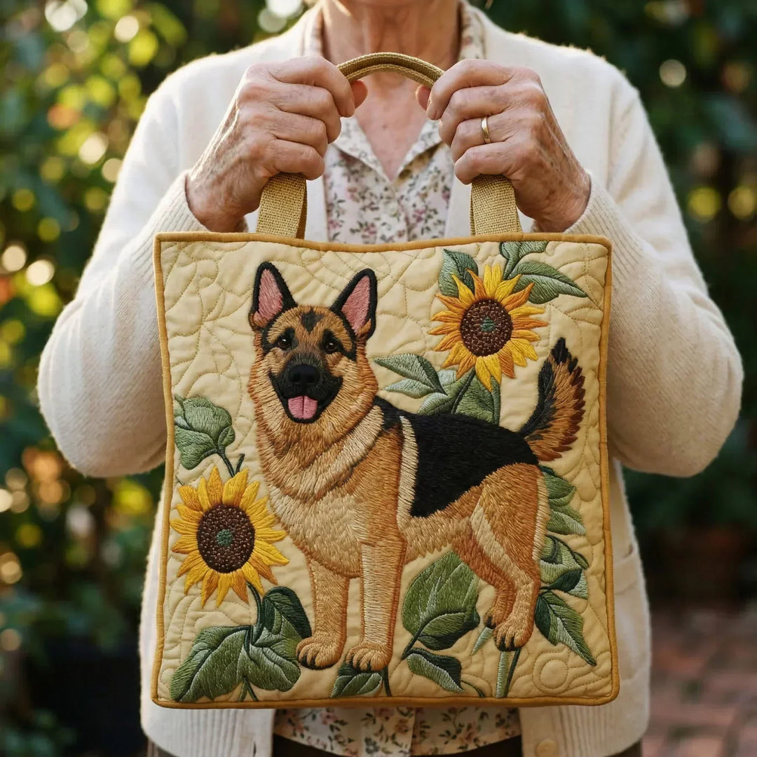 Handcrafted Bag | German Shepherd Floral