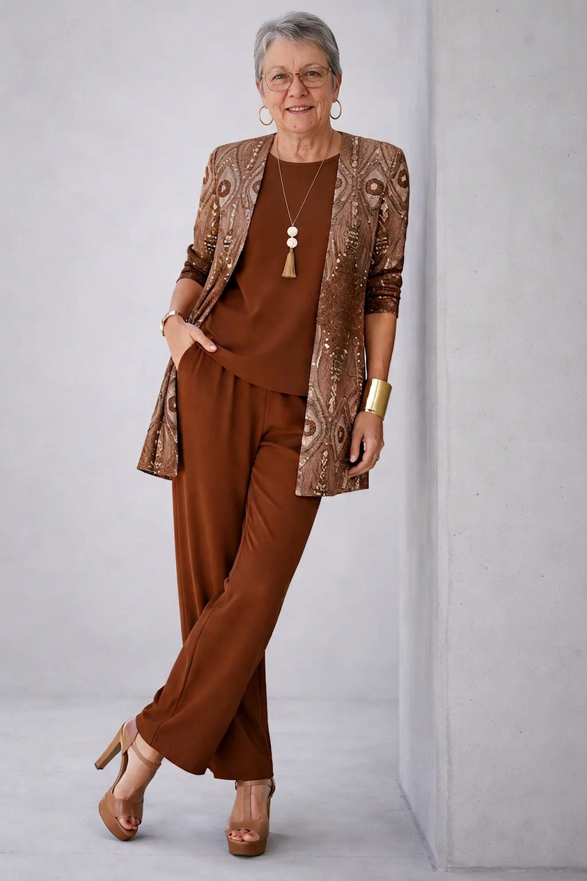 Glenna | Teal Trouser Set