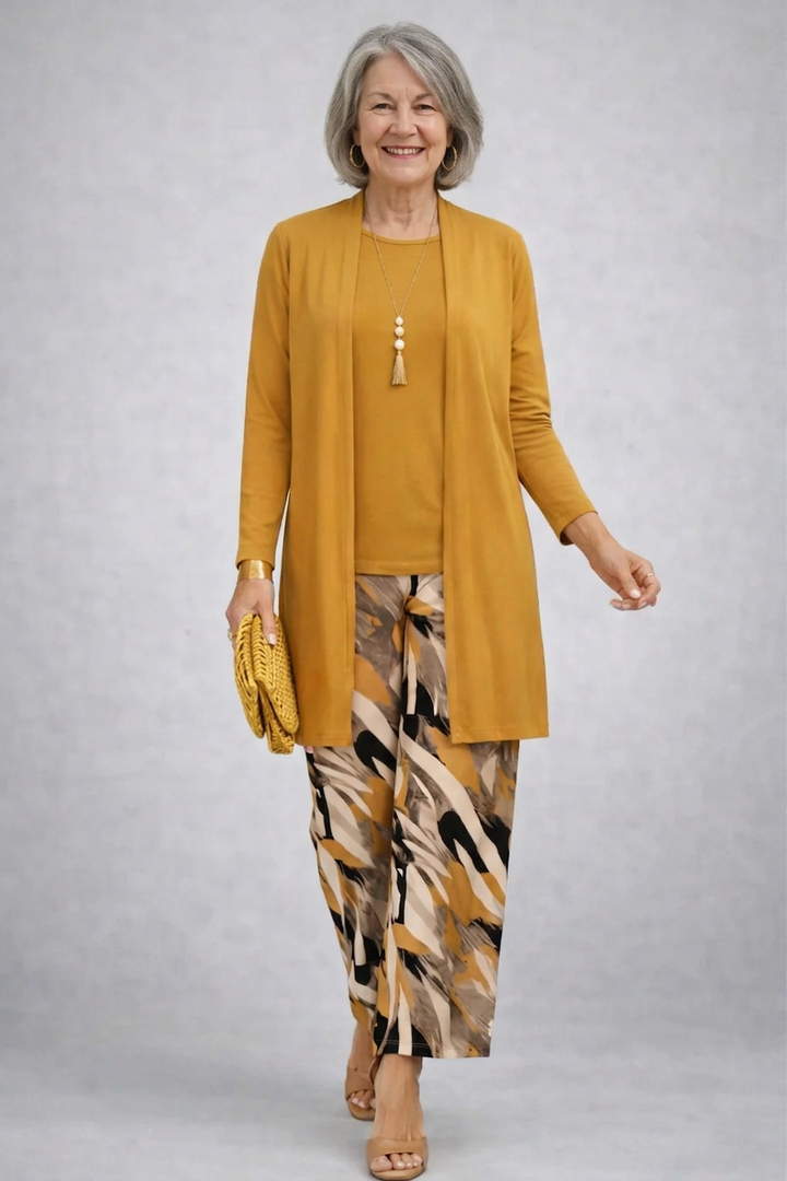 Faelina | Cream Trouser Set