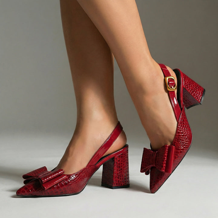 Adriana | Block Heel Slingback Pumps