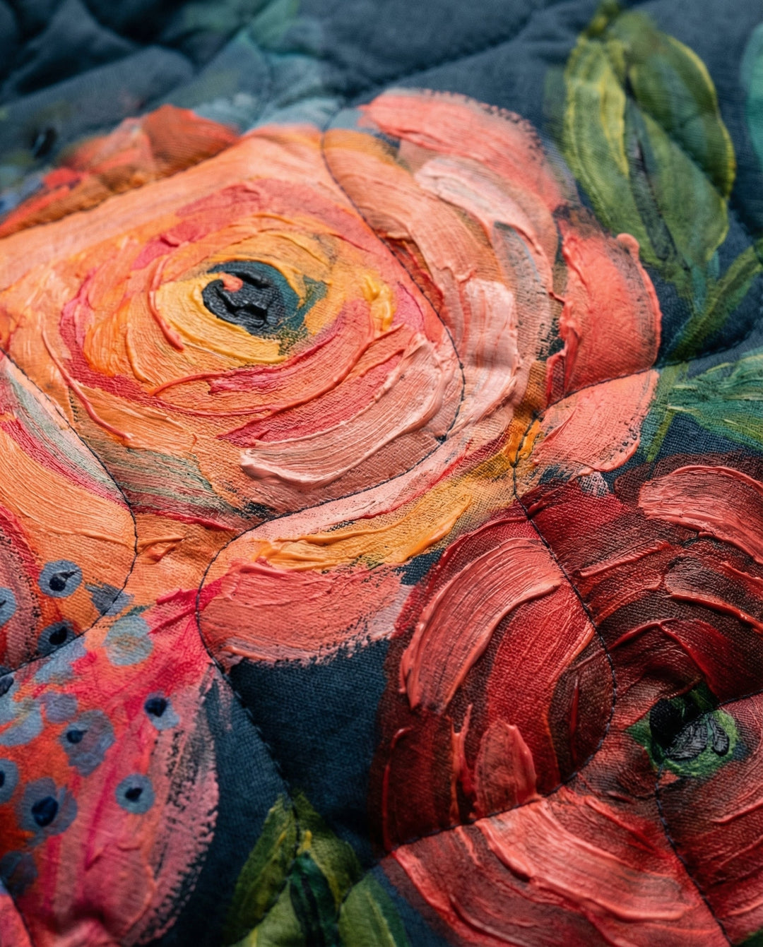 Amaya | Vintage Floral Print Quilted Jacket — view 3