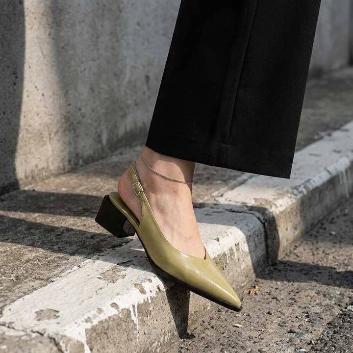 Emma | Slingback Cushioned Heels — view 2