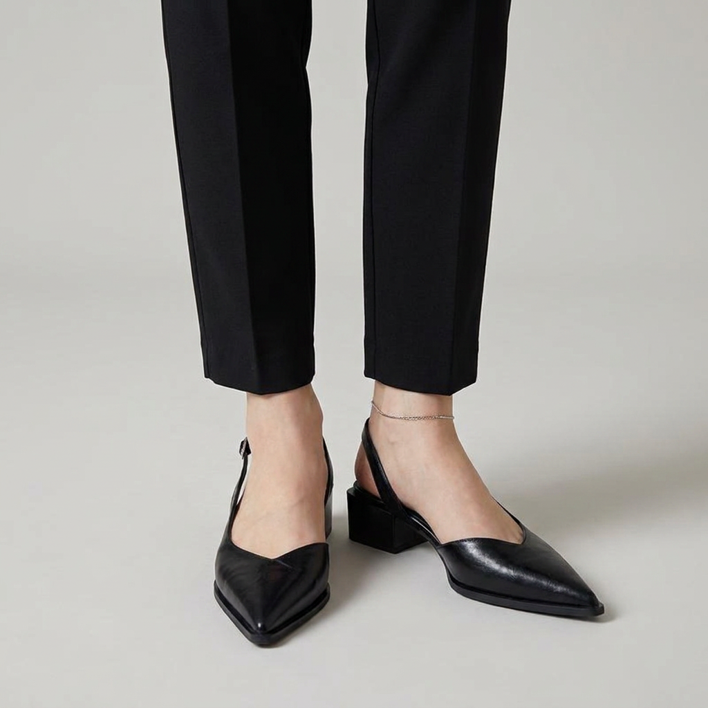 Emma | Slingback Cushioned Heels — view 4