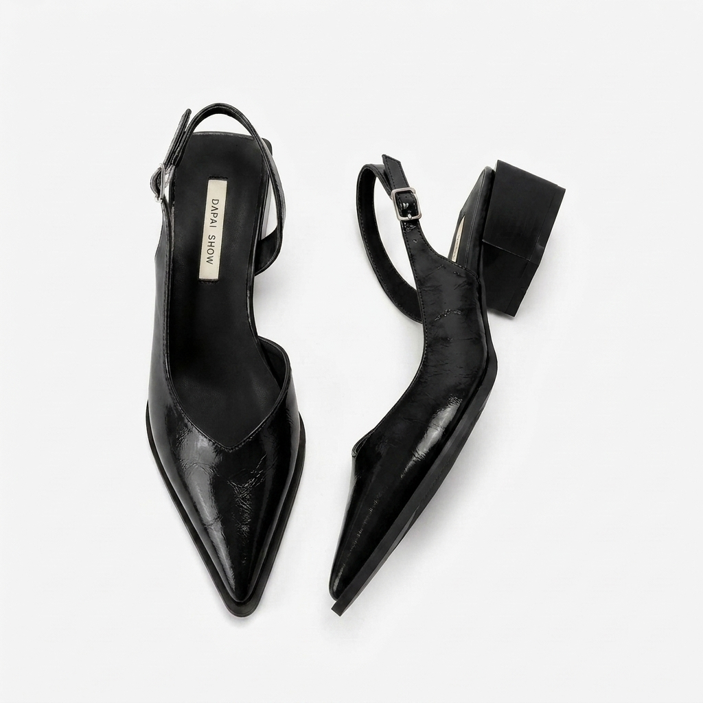 Emma | Slingback Cushioned Heels — view 3