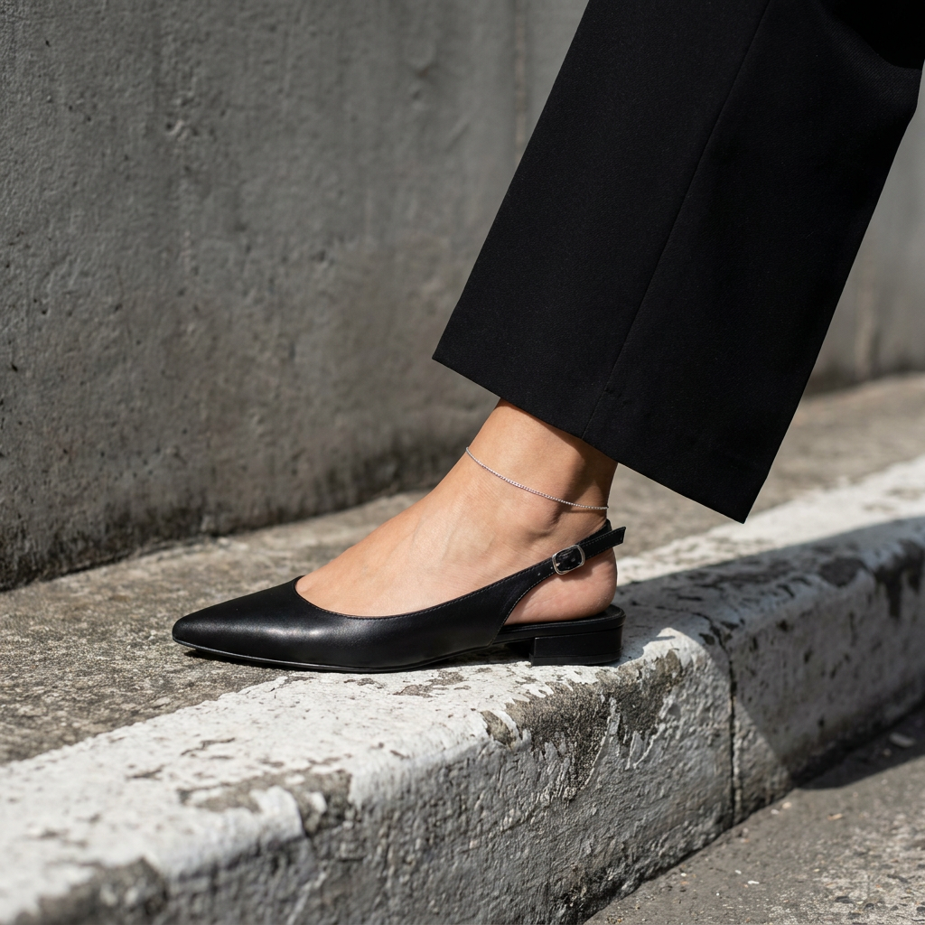 Mila | Slingback Cushioned Flats — view 3
