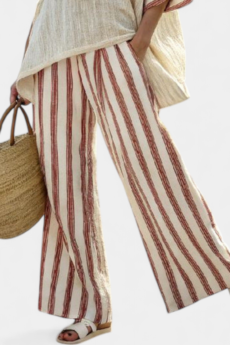 Braelith | Cream Rustic Striped Set — view 3
