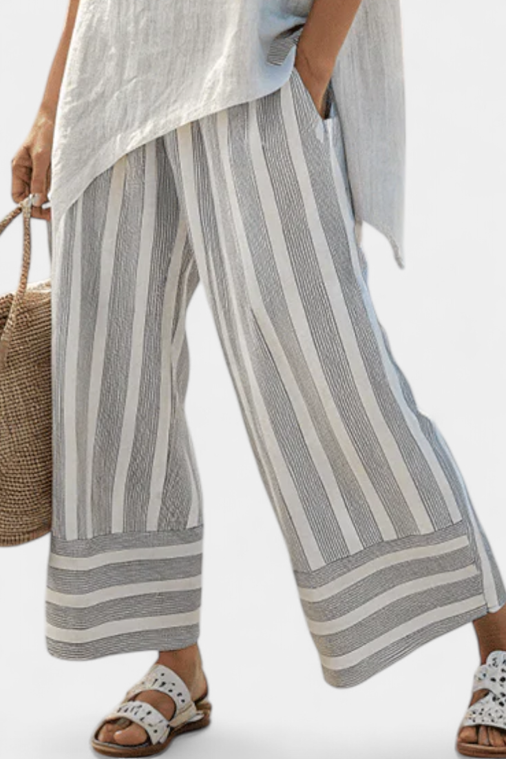 Talvora | Asymmetrical Blouse & Pants Set — view 3