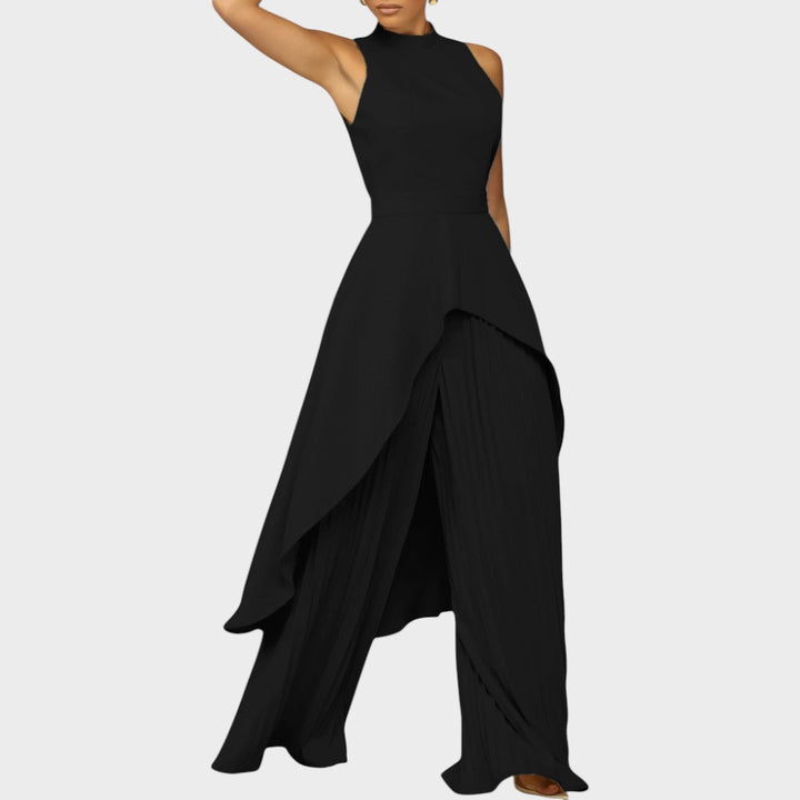 Cristina | Asymmetrical Set with Pleated Pants